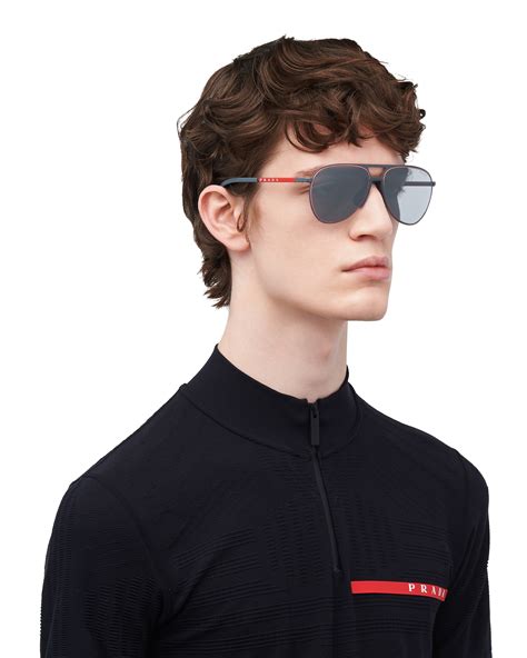 очки мужские prada linea rossa|Linea Rossa Collection Men's Sunglasses .